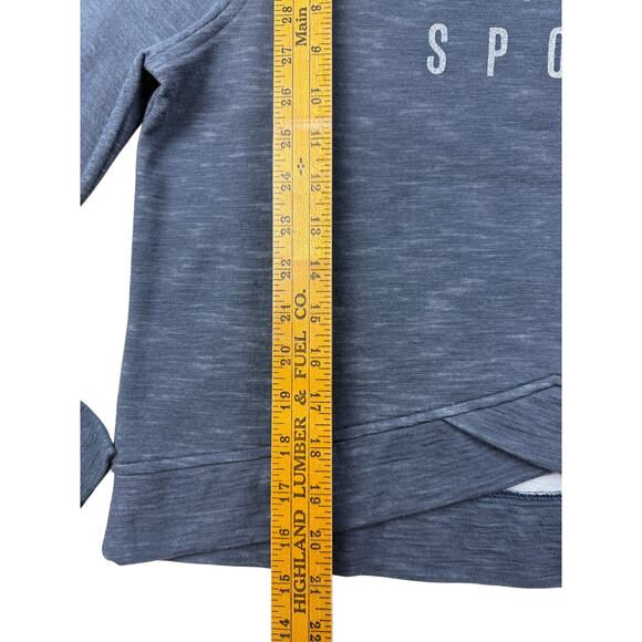 Victoria's Secret Sport Women Activewear Yoga Sweatshirt XS Black Glitter Logo - Picture 10 of 12